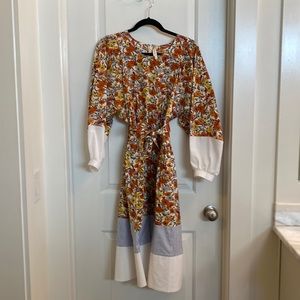 Tory Burch Belted 70s Dress